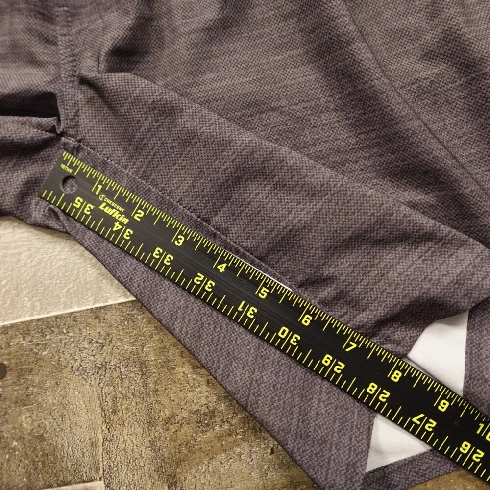 Travis Mathew Performance Shorts Men’s Medium Heather Charcoal 8” Inseam Stretch